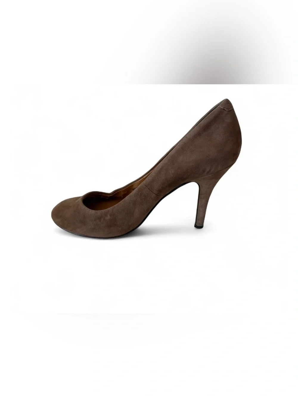 J.Crew Taupe Suede Stiletto Almond Toe Heels Size 6